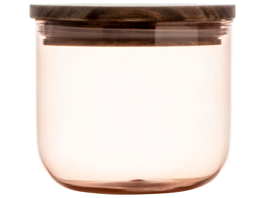 Glazen Voorraadpot 500ml. Oranje