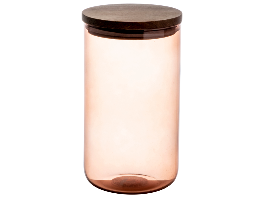 Glazen voorraadpot 1000ml Oranje