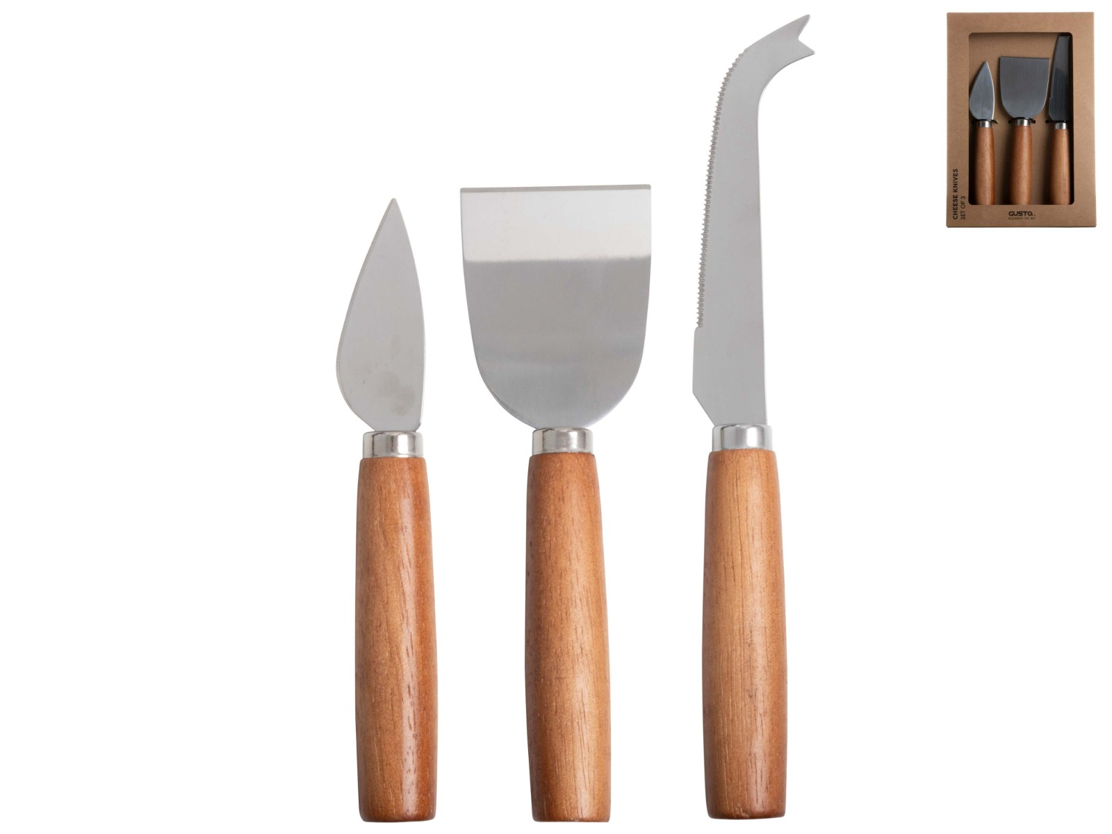 Kaasmesjes - set 3 stuks