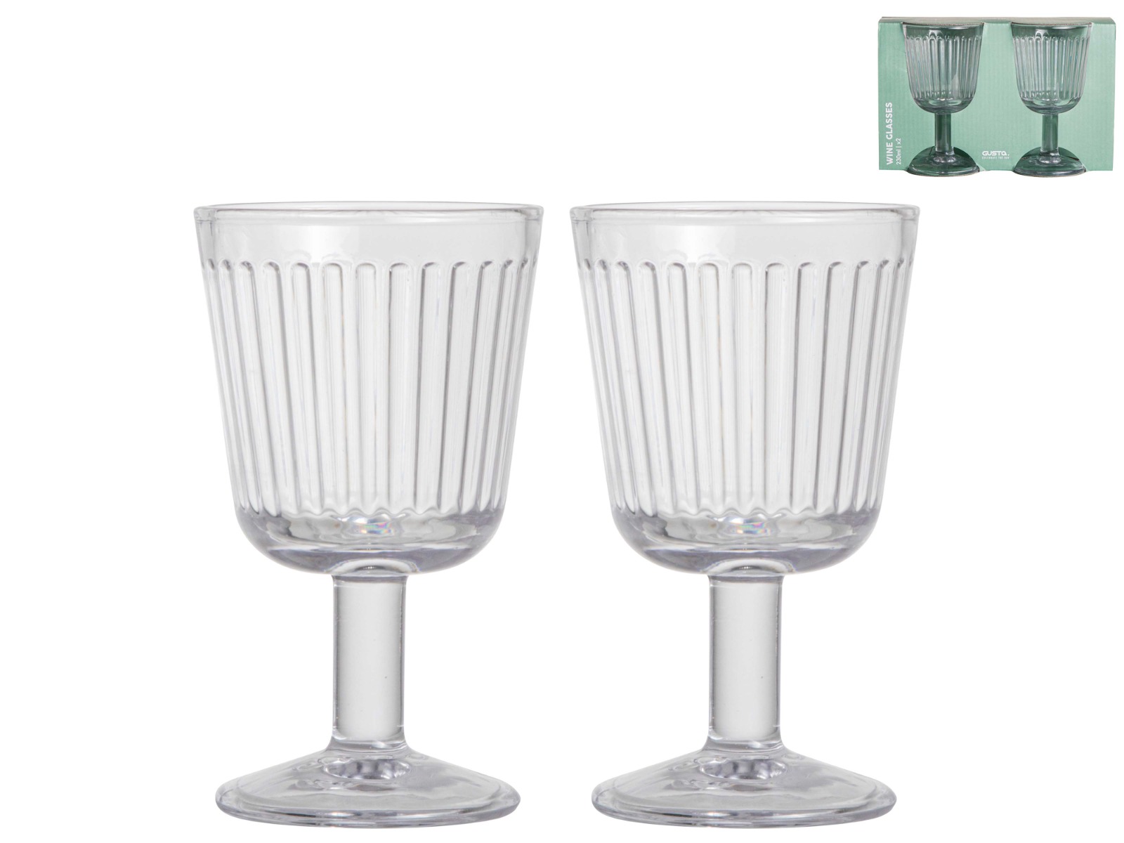 Wijnglazen 230ML - set 2 stuks