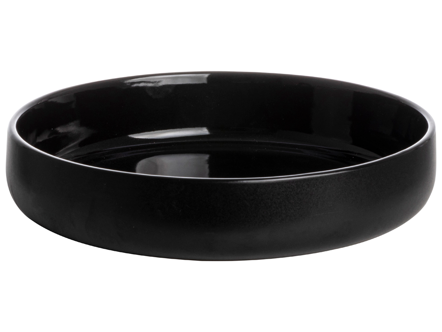 Azur Kom ø19x4cm Zwart - Table Tales