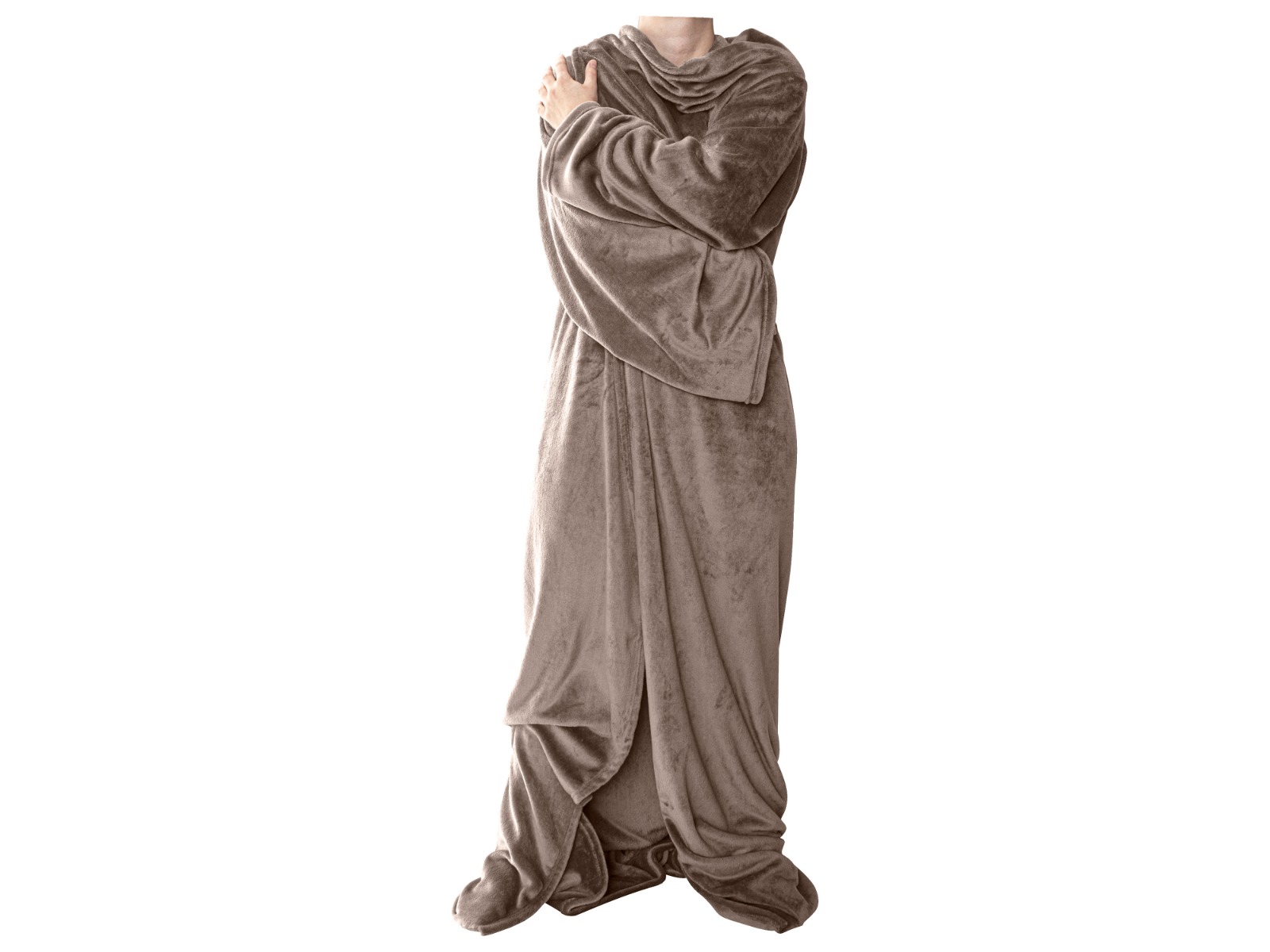 Plaid met armen - 150 x 200 cm Taupe
