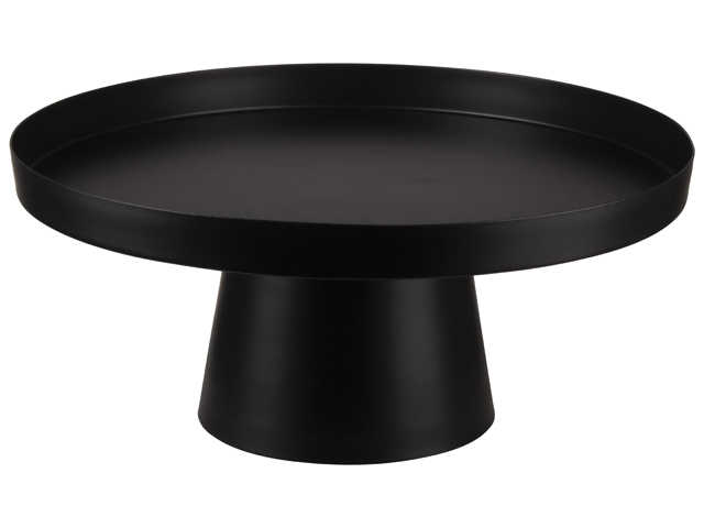Deco/taarthouder metaal ø31,5cm zwart
