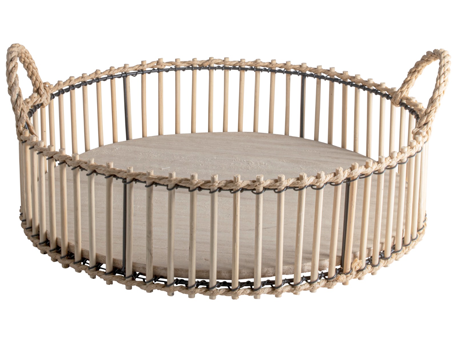 Dienblad bamboe ø35x12,5cm			