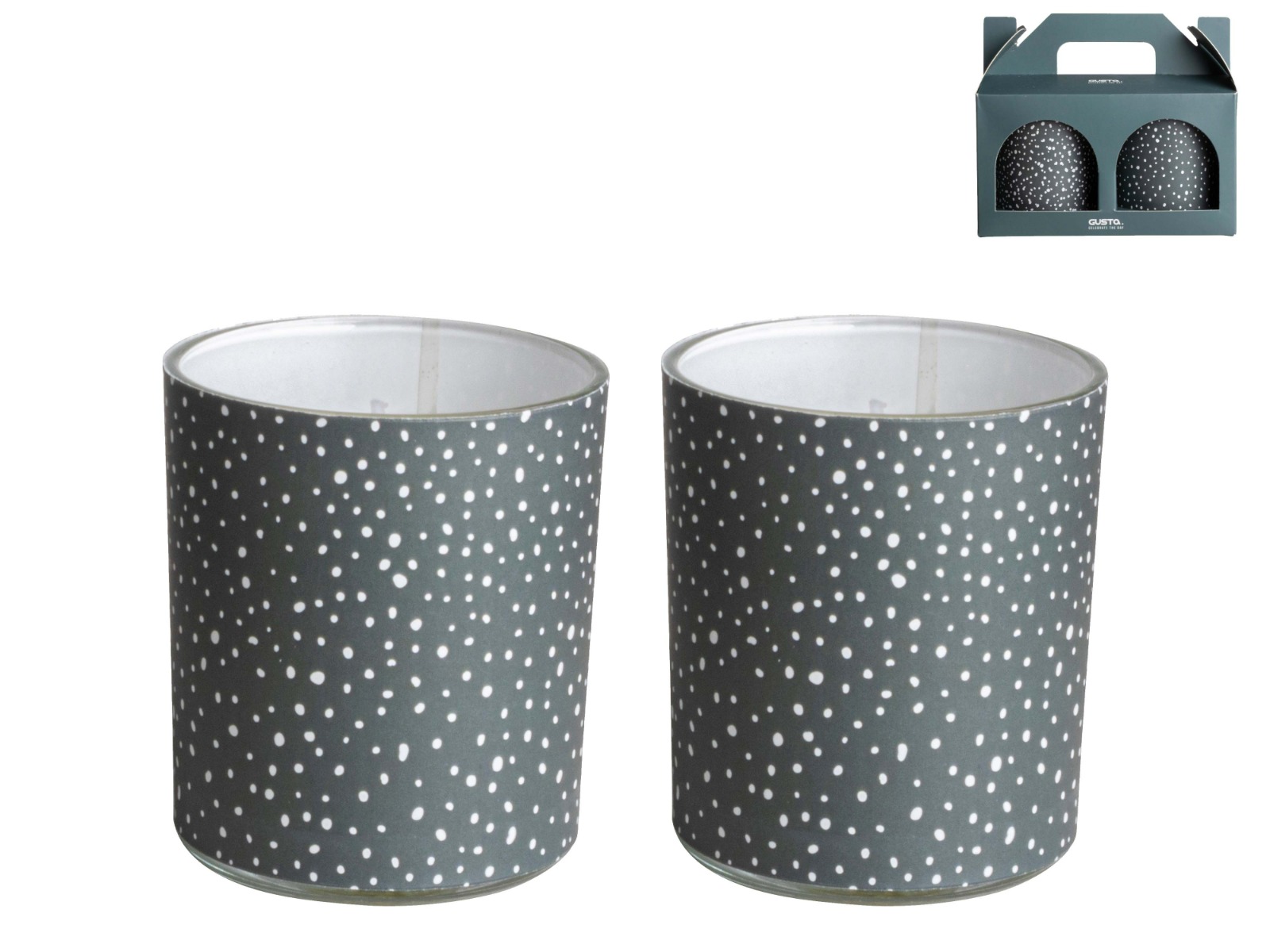 Giftset kaarsen 2 stuks December