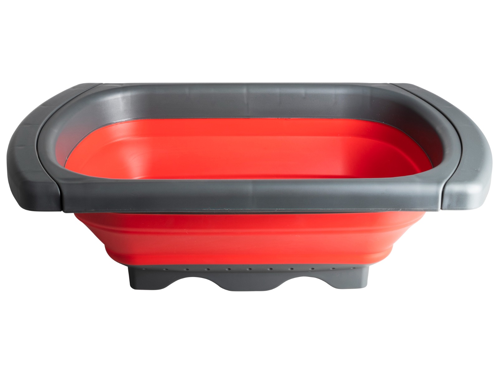 Opvouwbaar vergiet - rood/antraciet