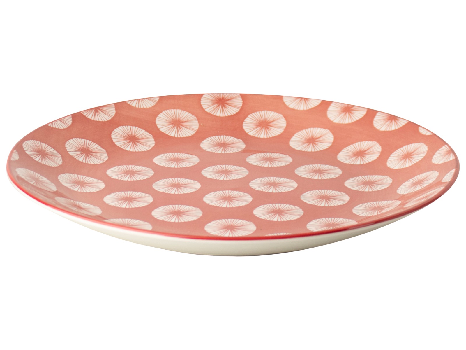 Bord ø26,5cm Out of the Red - assorti van 4