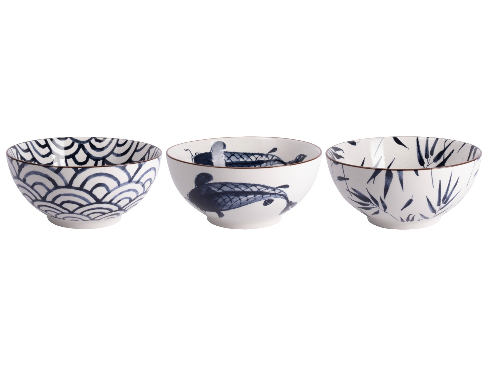 Schaaltje Ø19,5x9 cm In To Japan - assorti van 3
